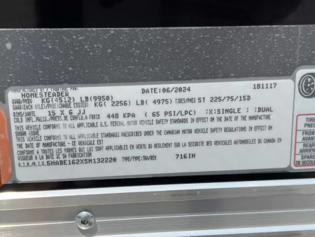 New 2026 Homesteader Trailers 7x16 IH (7FT HT) (POLYCORE .80) 10K GVWR Cargo / Enclosed Trailer