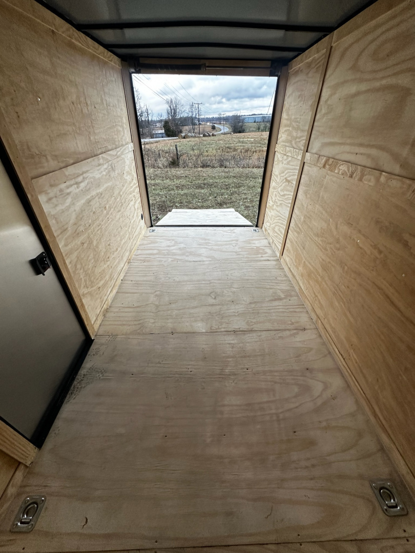 New 2026 Luxe 7X12 Enclosed Trailer - 3500LB Tandem Axle -7'ft Interior-Black Poly-Blackout