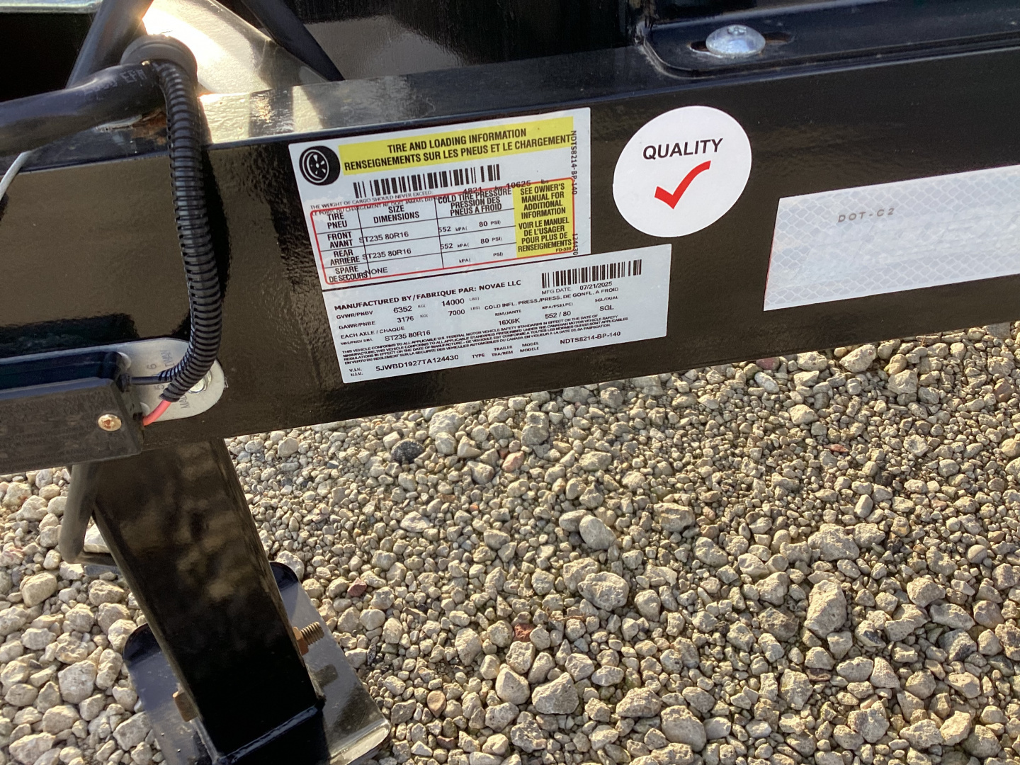 New 2026 Midsota NDTS8214-BP-140 Dump Trailer