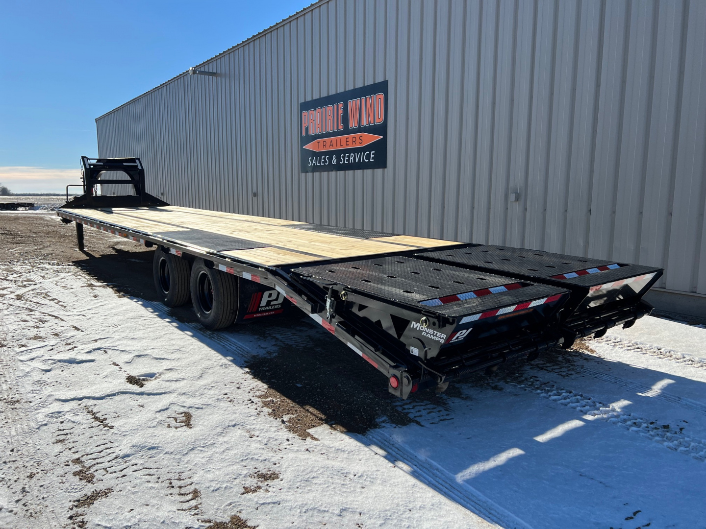 New 2026 PJ Trailers 36 Tandem Dual Gooseneck Flatbed Trailer
