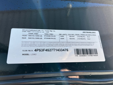 New 2026 PJ Trailers 36 Tandem Dual Gooseneck Flatbed Trailer