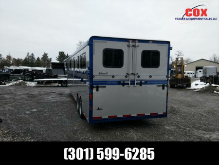 New 2019 Hawk Trailers 6 Horse Head to Head Horse Trailer