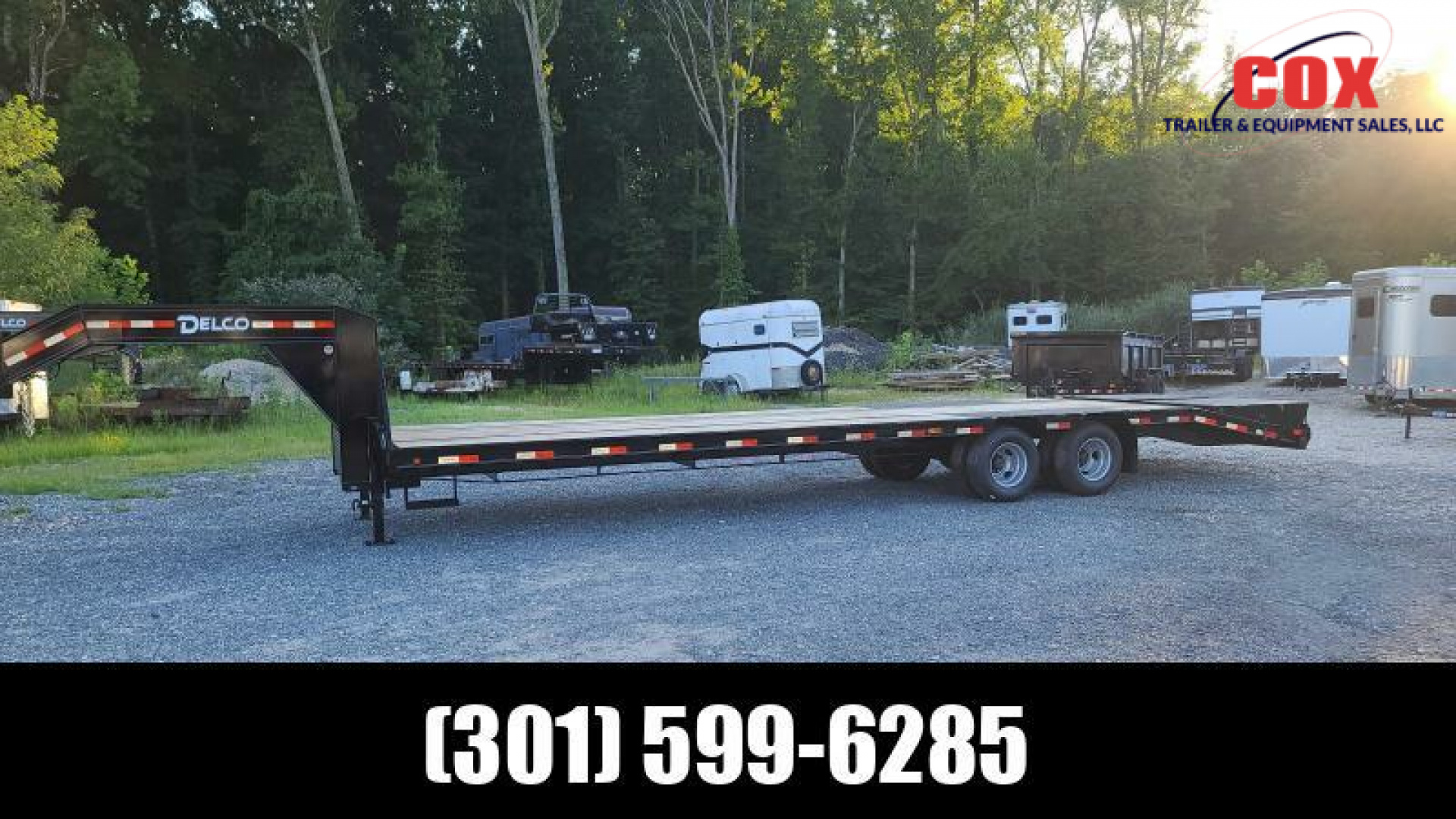 New 2022 Delco Trailers Lo-Profile Gn Trailer Flatbed Trailer