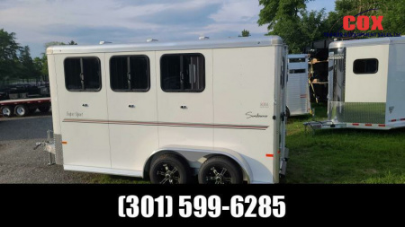 New 2023 Sundowner Trailers 3-Horse Bp 7'Height Horse Trailer