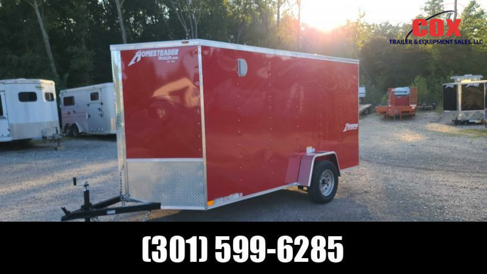 New 2026 Homesteader Trailers 612IT Red Ramp Cargo / Enclosed Trailer