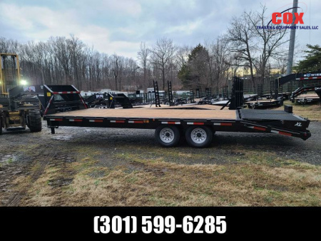 New 2023 Texas Bragg Trailers 25' HD Gooseneck Dove Tail Trailer Flatbed Trailer