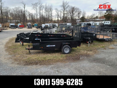 New 2023 BWISE Single Axle Dump Landscaper Dump Trailer