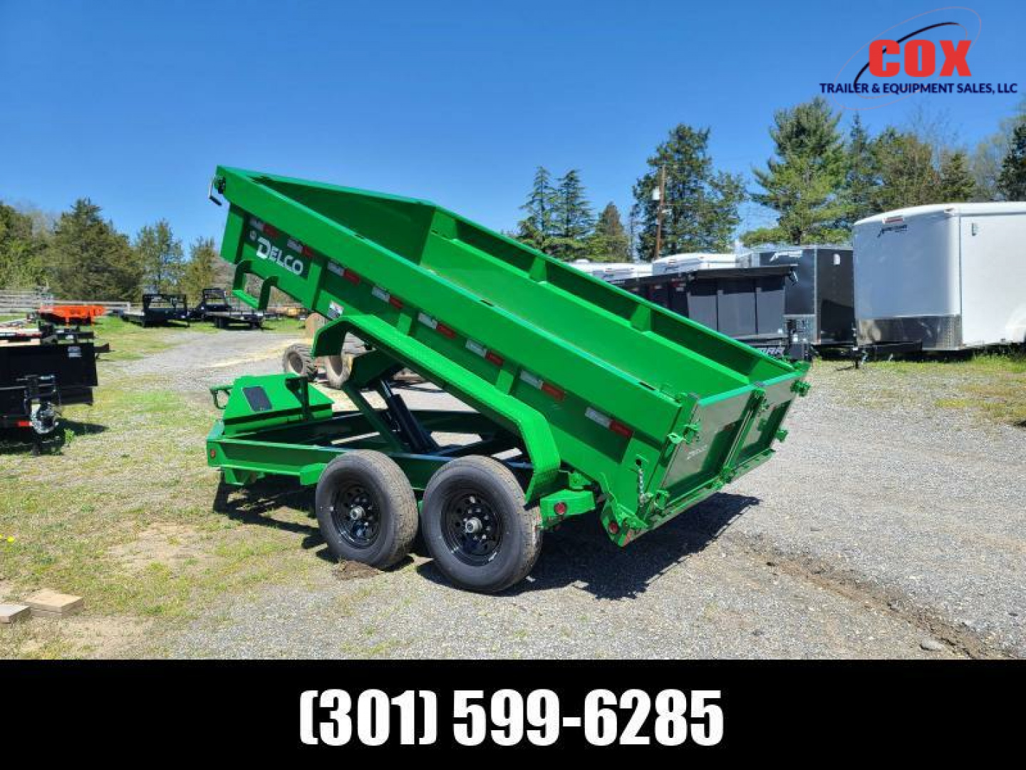 New 2024 Delco Trailers HD Dump Trailers Extra wide  Dump Trailer