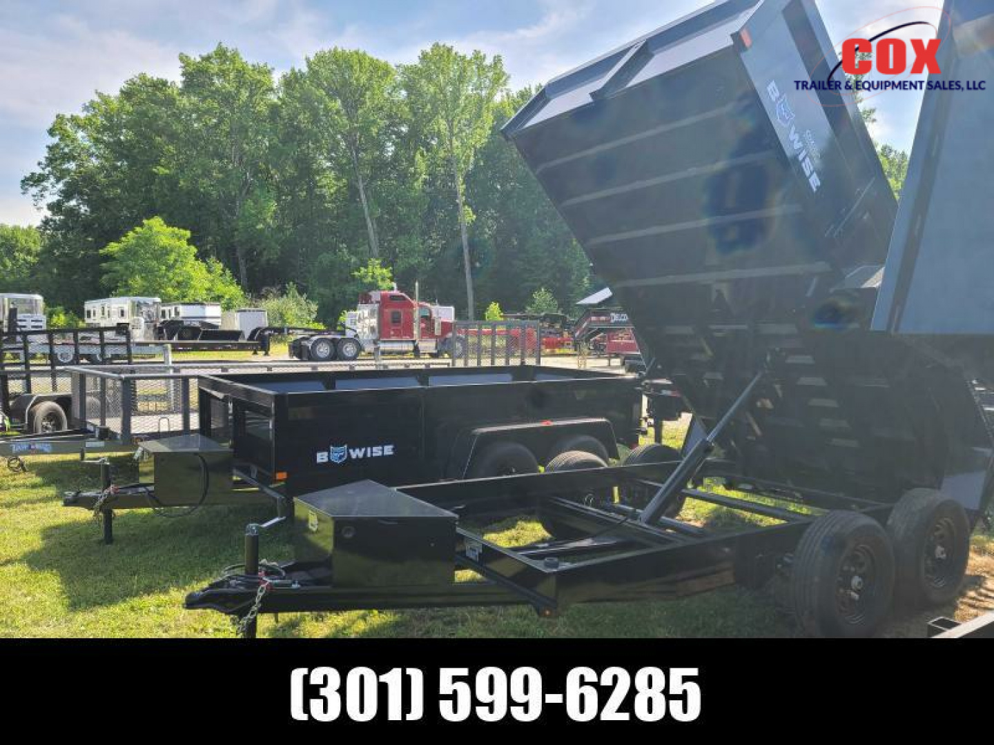 New 2024 BWISE 12 dump non cdl  Dump Trailer