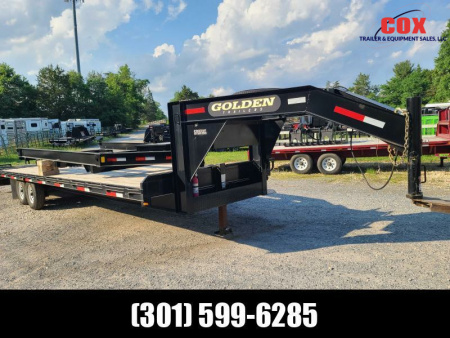 Used 2020 Golden used gn hot shot trailer  Flatbed Trailer