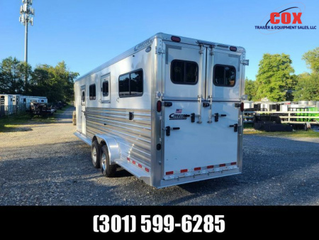 New 2022 Cimarron Trailers 2+1 Gn with Dressing/Tack Room Horse Trailer