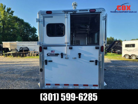 New 2022 Cimarron Trailers 2+1 Gn with Dressing/Tack Room Horse Trailer