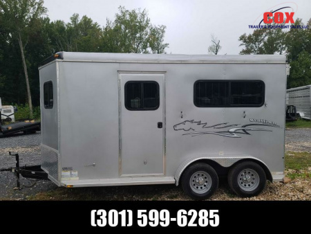 Used 2015 Homesteader Trailers 2-horse warmblood with dressing room extra height Horse Trailer