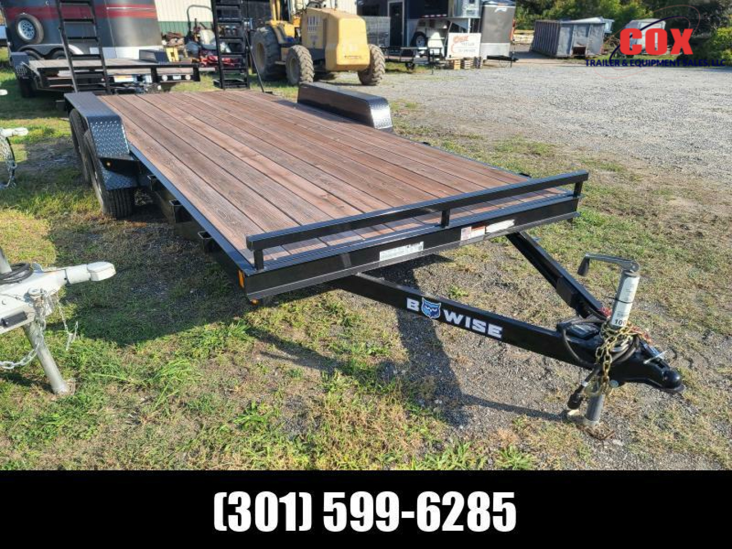 New 2024 BWISE lo pro equipment trailer non cdl Equipment Trailer