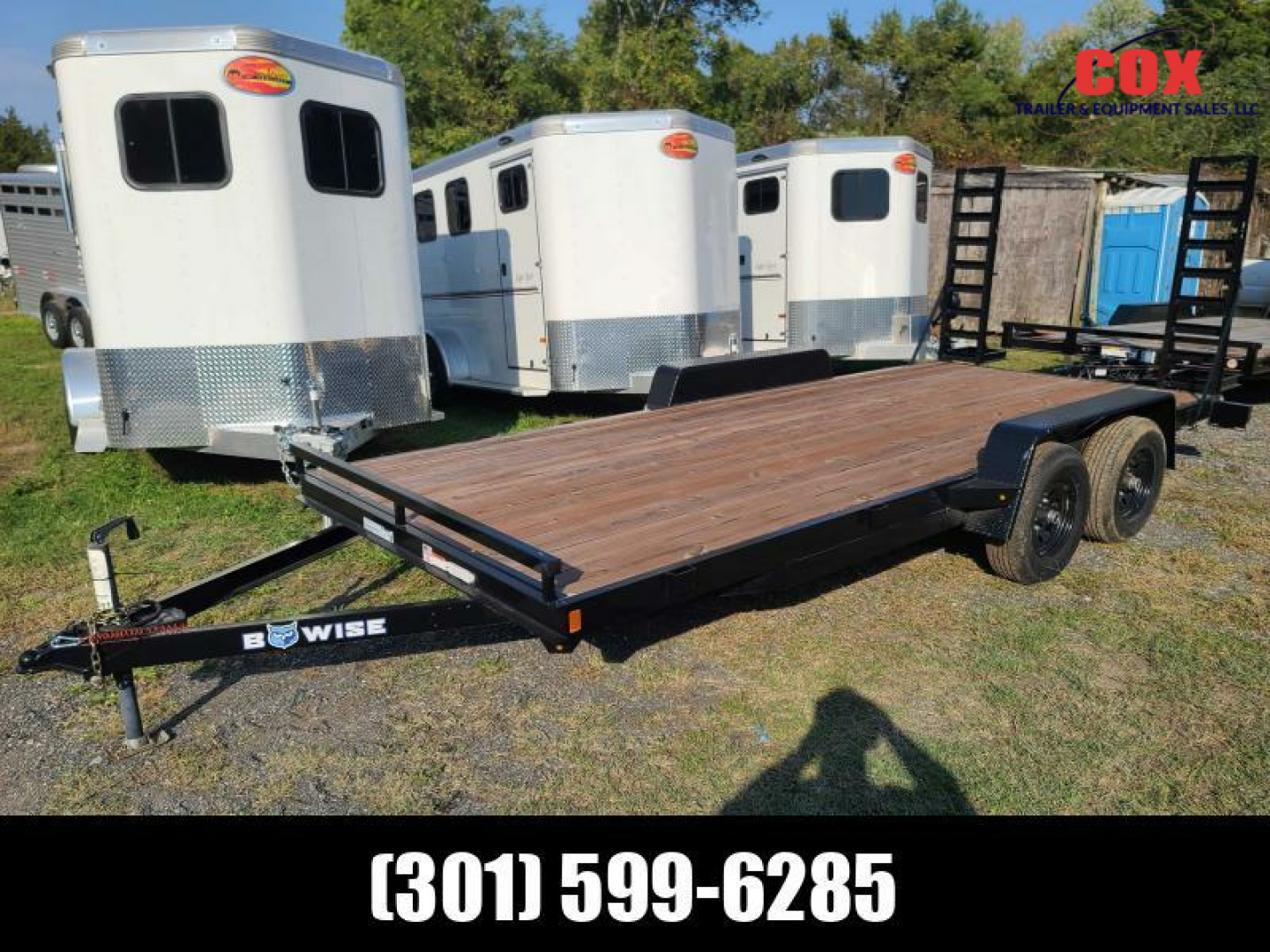New 2024 BWISE lo pro equipment trailer non cdl Equipment Trailer