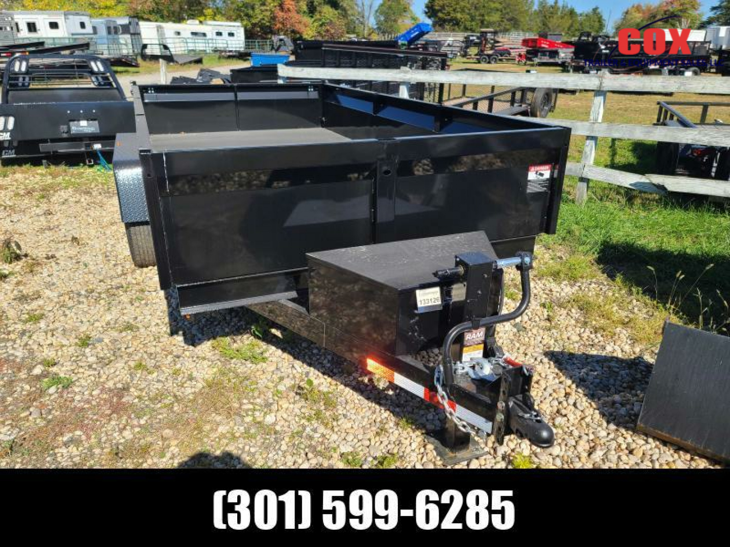 New 2025 BWISE SPECIAL ONE ONLY DUMP 14FT BLACK DUMP Dump Trailer