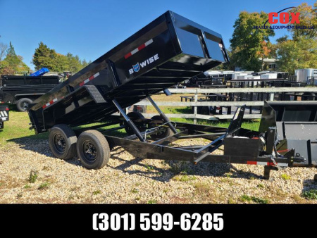 New 2025 BWISE SPECIAL ONE ONLY DUMP 14FT BLACK DUMP Dump Trailer