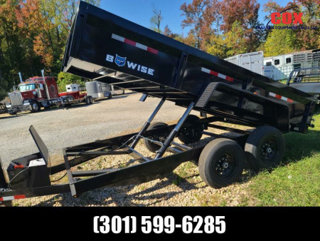 New 2025 BWISE SPECIAL ONE ONLY DUMP 14FT BLACK DUMP Dump Trailer