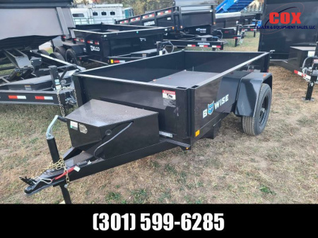 New 2025 BWISE 5 x 8 special dump 5000#LP Dump Trailer