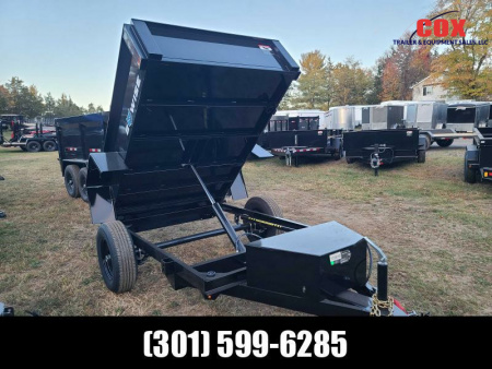 New 2025 BWISE 5 x 8 special dump 5000#LP Dump Trailer