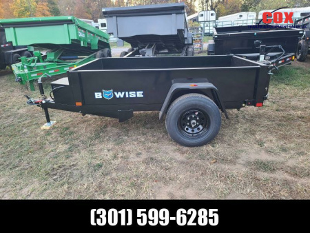 New 2025 BWISE 5 x 8 special dump 5000#LP Dump Trailer