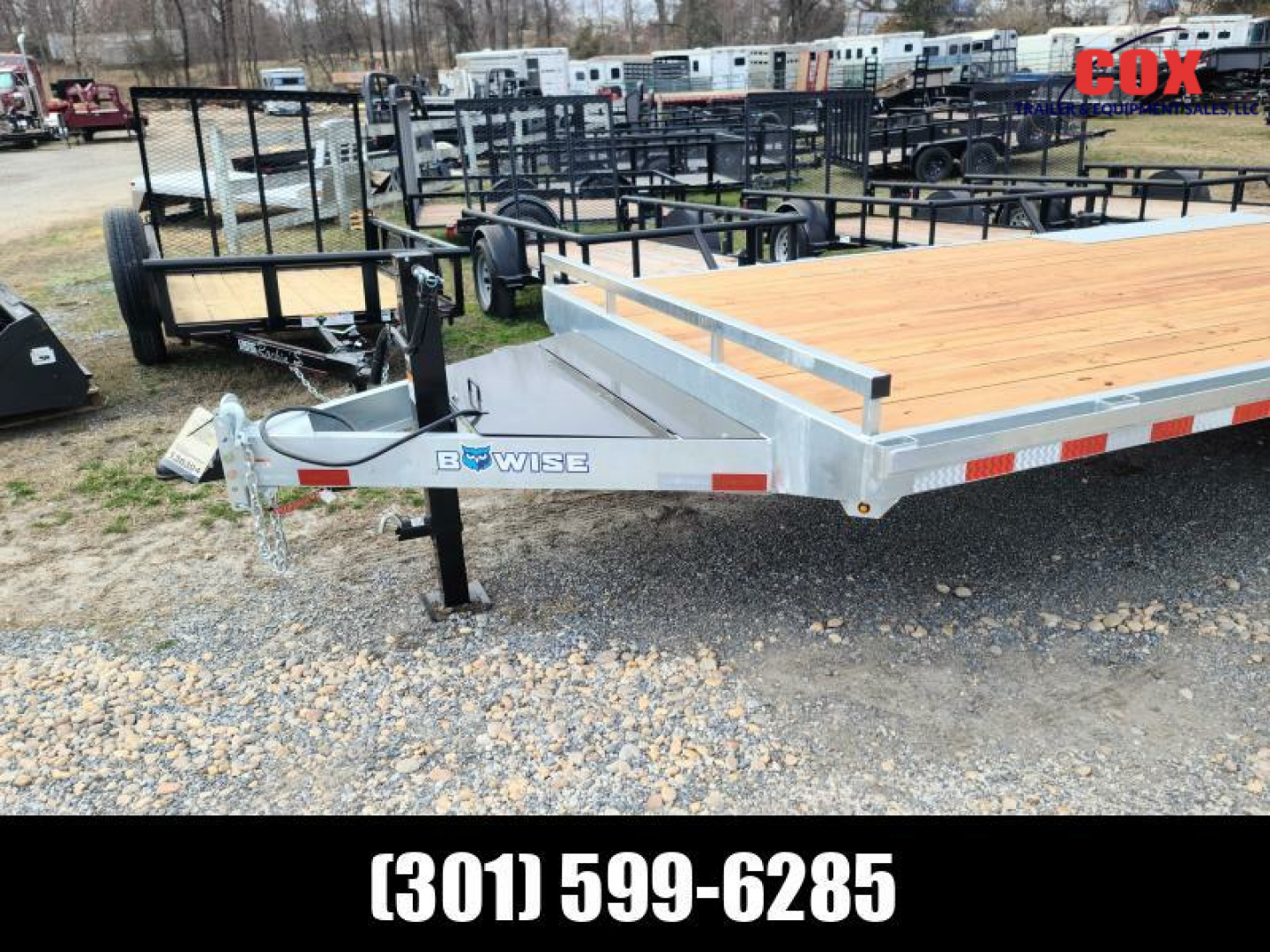 New 2025 BWISE Equipment trailer Galvanized Deck Over Deckover Trailer