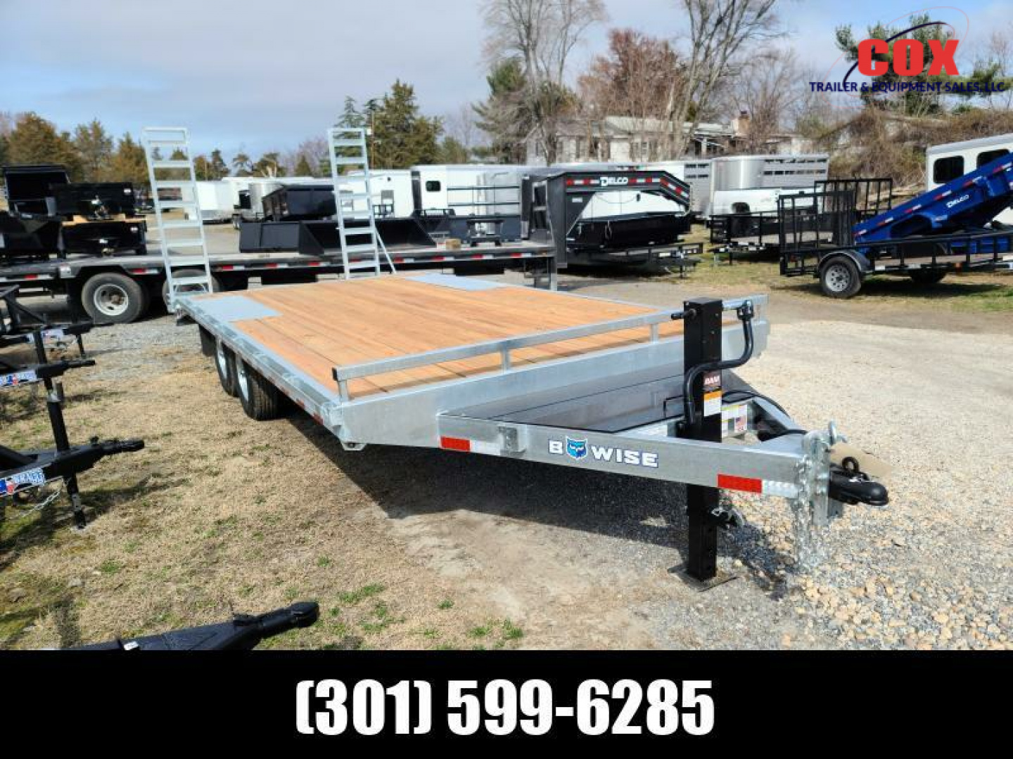 New 2025 BWISE Equipment trailer Galvanized Deck Over Deckover Trailer