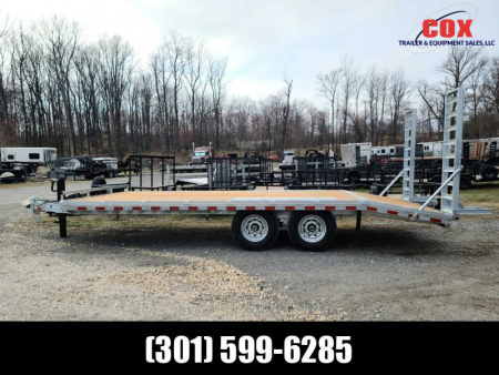 New 2025 BWISE Equipment trailer Galvanized Deck Over Deckover Trailer