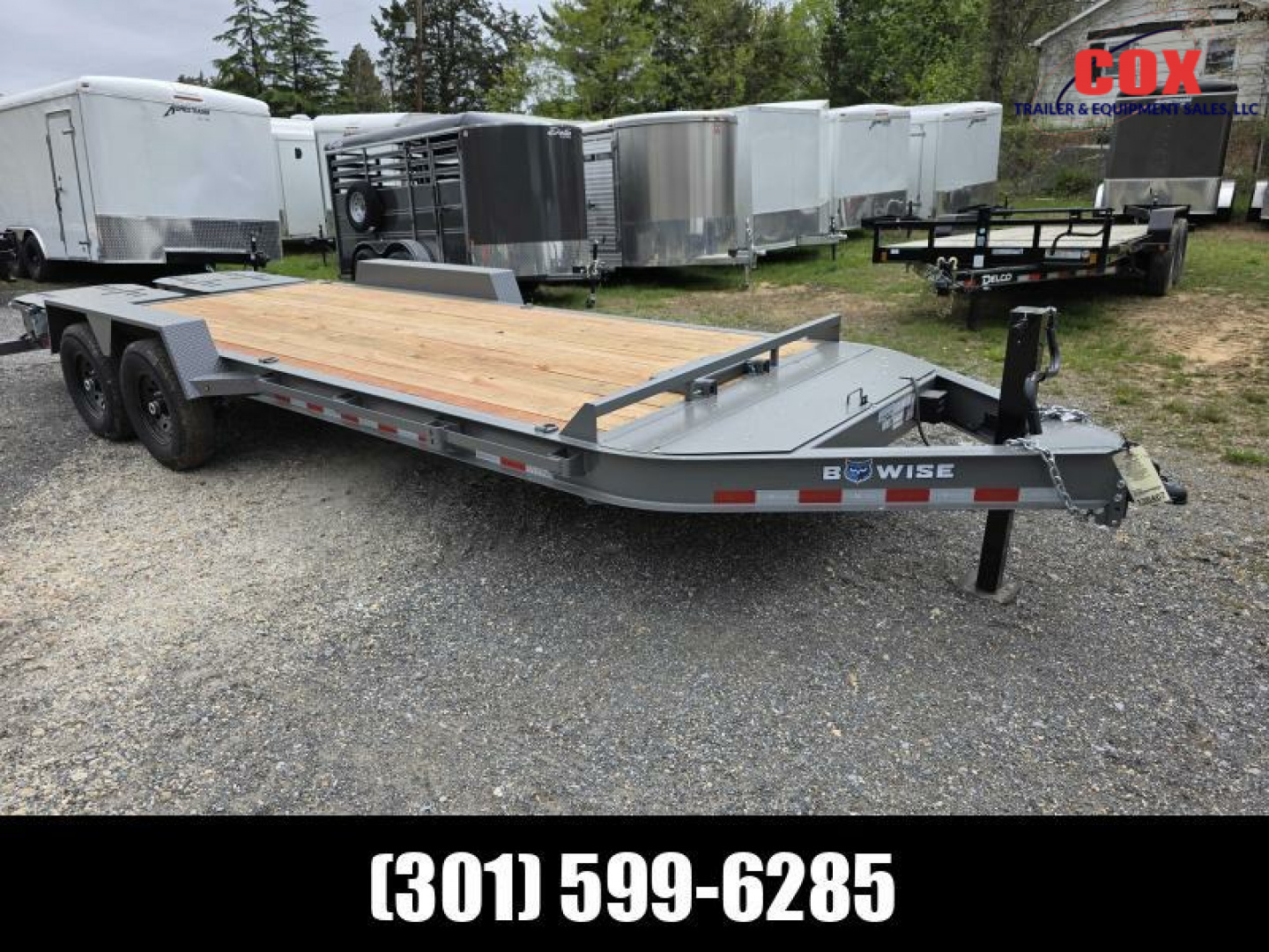 New 2025 BWISE LO-Pro Mega Ramp Equipment Hauler Flatbed Trailer