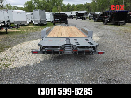 New 2025 BWISE LO-Pro Mega Ramp Equipment Hauler Flatbed Trailer