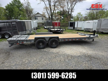 New 2025 BWISE LO-Pro Mega Ramp Equipment Hauler Flatbed Trailer