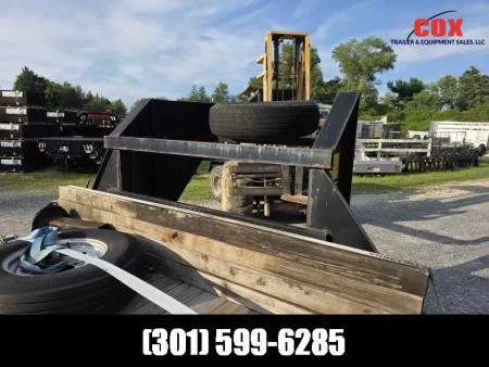 Used 2021 Texas Bragg Trailers Used 28ft Gooseneck Trailer flatbed with beaver tail Flatbed Trailer