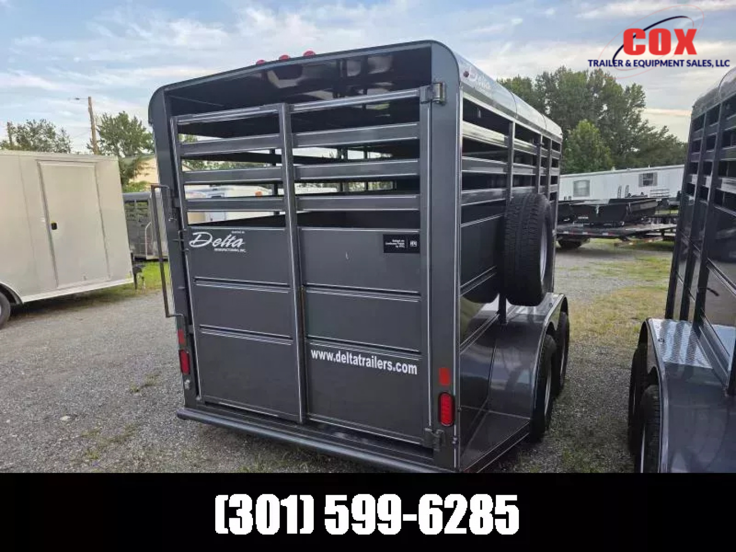 New 2025 Delta Trailers bumper pull stock trailer 14ft Stock / Stock Combo Trailer
