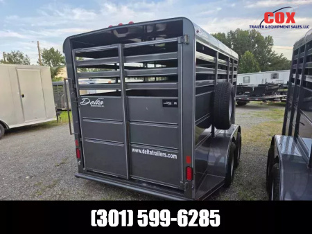 New 2025 Delta Trailers bumper pull stock trailer 14ft Stock / Stock Combo Trailer