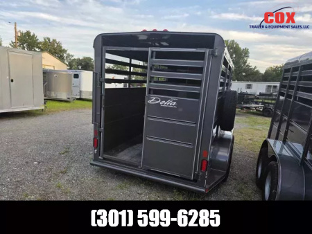 New 2025 Delta Trailers bumper pull stock trailer 14ft Stock / Stock Combo Trailer
