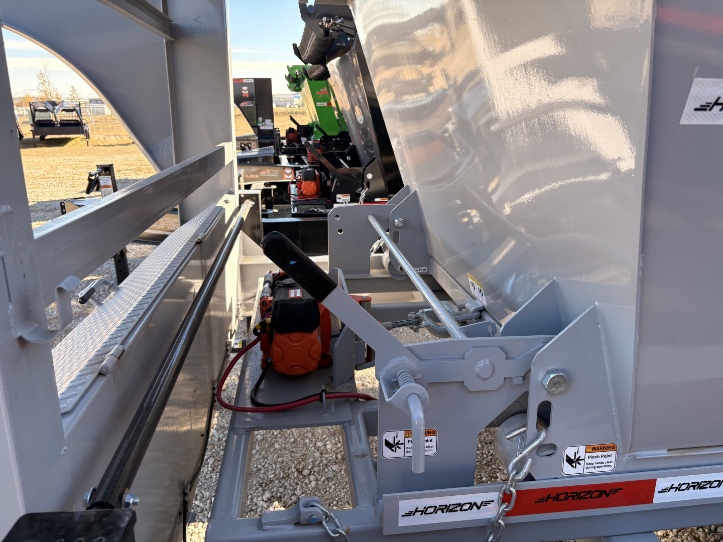 New 2026 Horizon Trailers 102''X16' ROLL OFF TRAILER SYSTEM W/4' BIN 14000 GVWR Dump Trailer