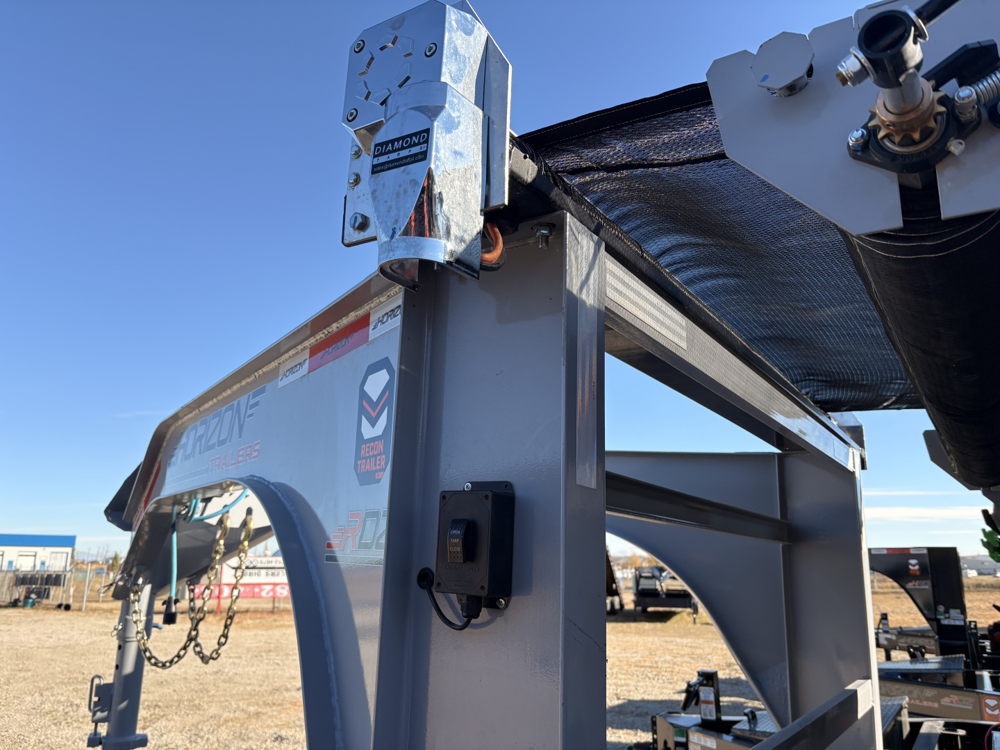 New 2026 Horizon Trailers 102''X16' ROLL OFF TRAILER SYSTEM W/4' BIN 14000 GVWR Dump Trailer