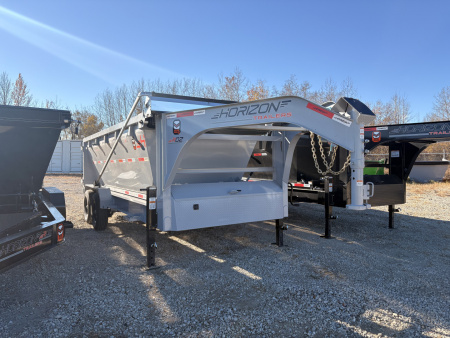 New 2026 Horizon Trailers 102''X16' ROLL OFF TRAILER SYSTEM W/4' BIN 14000 GVWR Dump Trailer