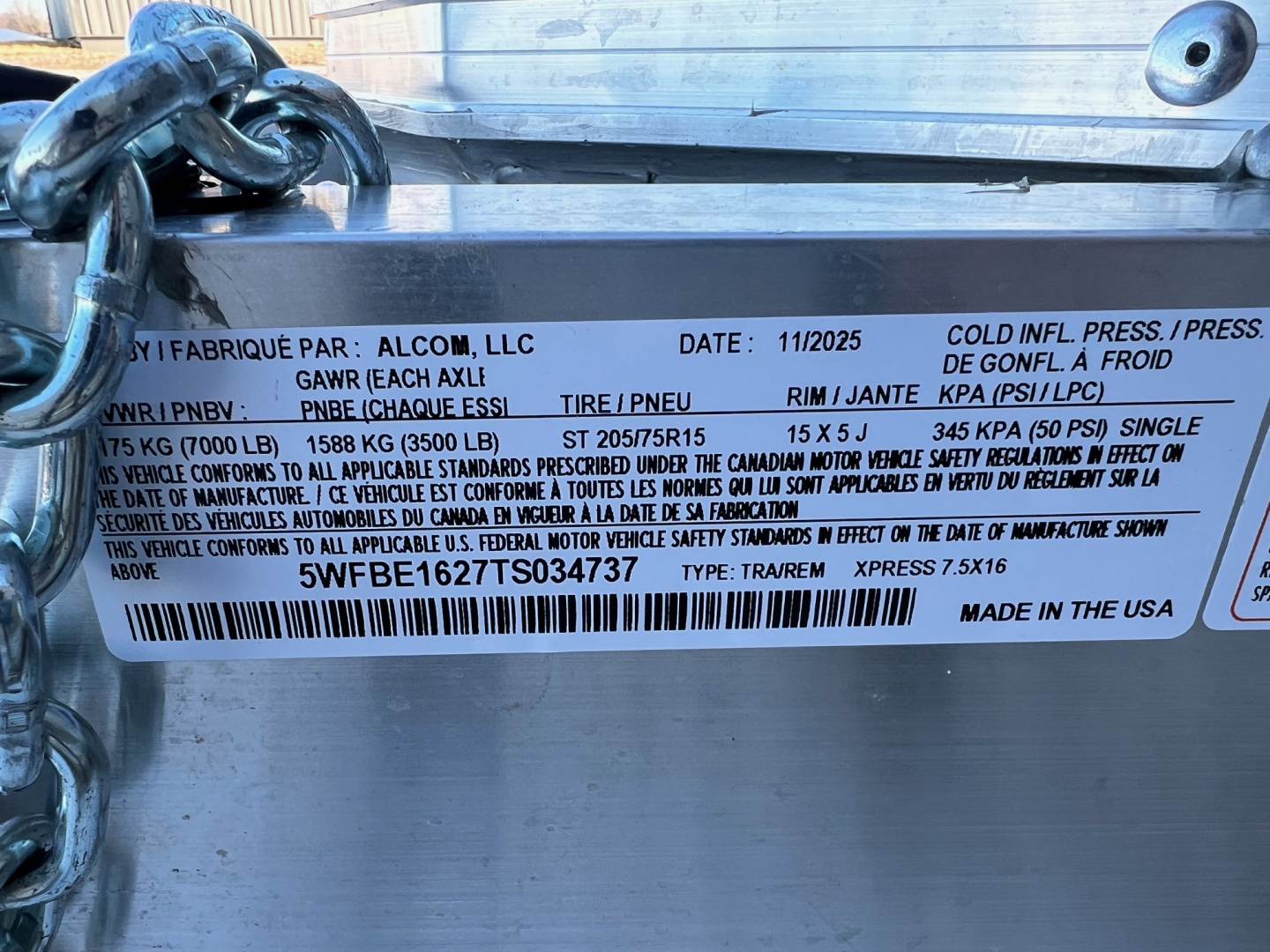 New 2026 High Country Trailers 7.5 x 16 Cargo / Enclosed Trailer