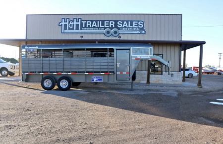 New 2025 Gooseneck Trailer MFG 20 X6'8  STOCK COMBO Stock / Stock Combo Trailer