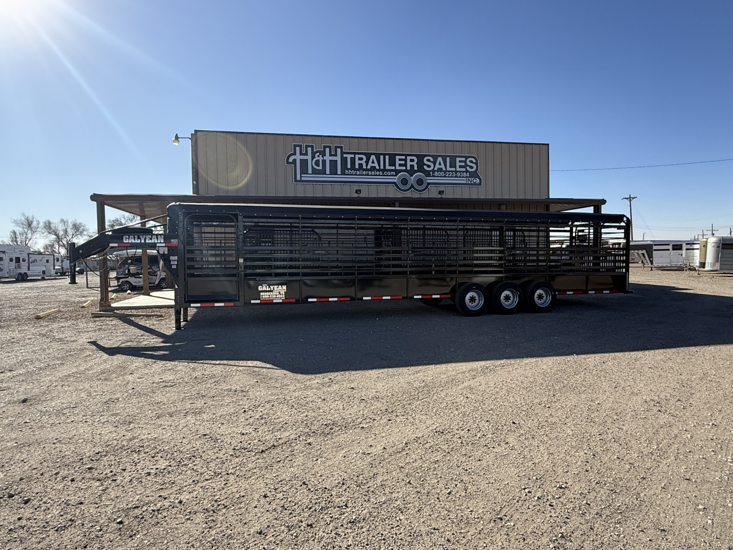 New 2026 Galyean 36X6"8 CANVAS TOP Stock / Stock Combo Trailer