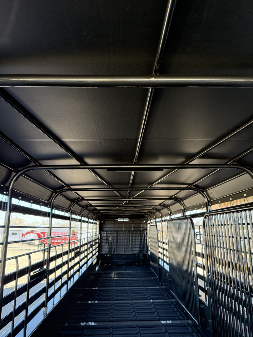 New 2026 Galyean 36X6"8 CANVAS TOP Stock / Stock Combo Trailer