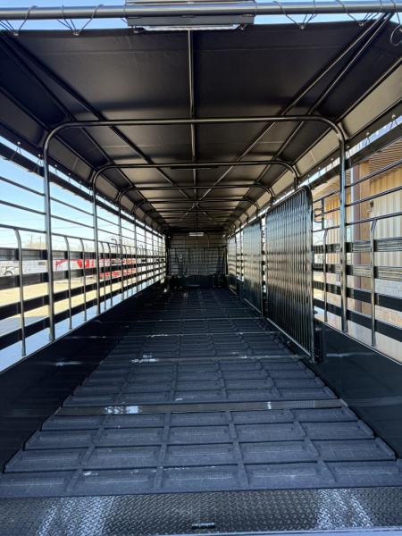 New 2026 Galyean 36X6"8 CANVAS TOP Stock / Stock Combo Trailer