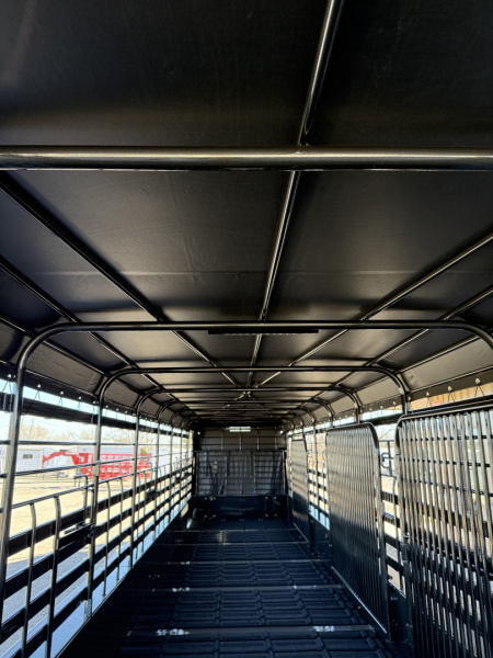 New 2026 Galyean 36X6"8 CANVAS TOP Stock / Stock Combo Trailer