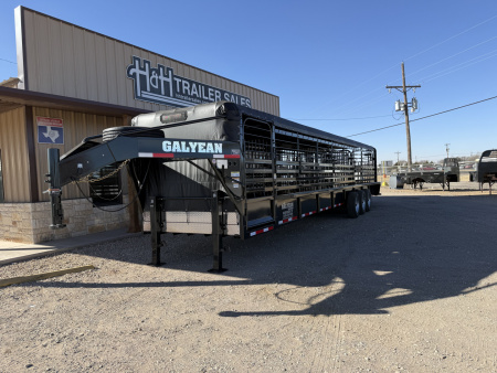 New 2026 Galyean 36X6"8 CANVAS TOP Stock / Stock Combo Trailer