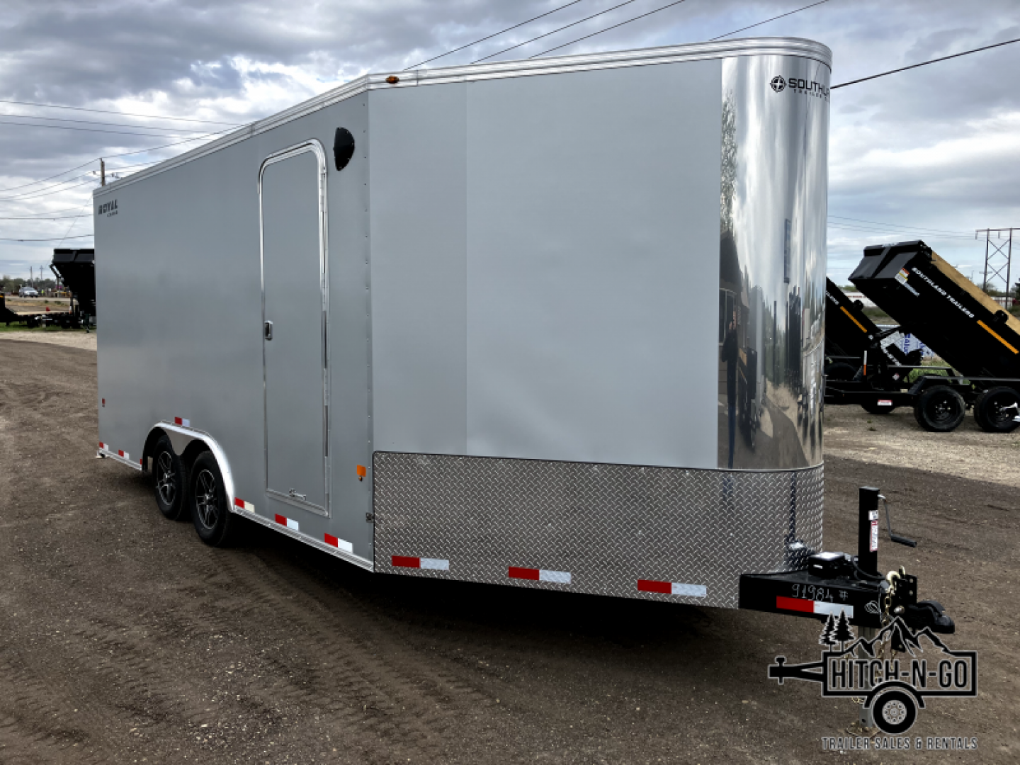 New 2024 Southland Royal 8X20 V-Nose Snowmobile Trailer