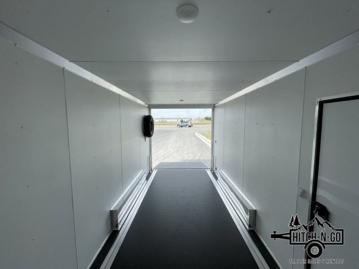 New 2025 Triton NXT 7.5x16 7k V-Nose Cargo Trailer with Rear Ramp Door