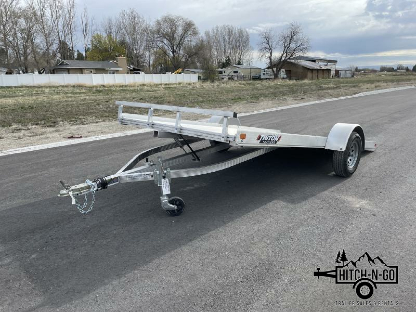New 2025 Triton FIT 7x14 3k Tilt Deck Utility Trailer
