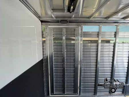 New 2025 Frontier 7x24 14k Aluminum Gooseneck Stock Combo Trailer