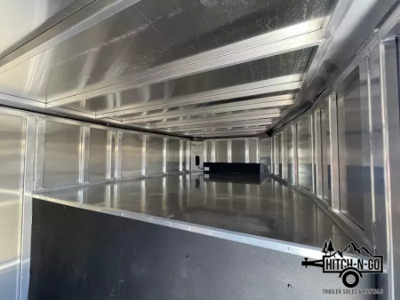 New 2025 Frontier 7x24 14k Aluminum Gooseneck Stock Combo Trailer